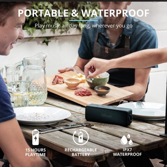 Trust 23548 draagbare luidspreker - Zwart