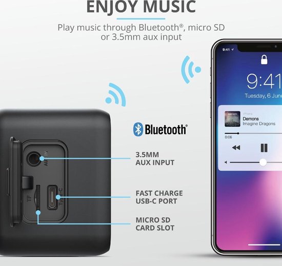 Trust 23548 draagbare luidspreker - Zwart