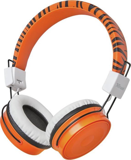 Trust Comi Headset Hoofdband Zwart, Oranje, - Blanco