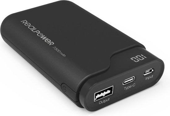 Ultron PB-7500C powerbank 7500 mAh - Zwart