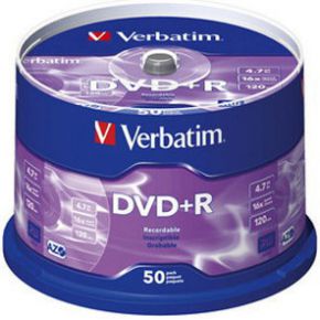 Verbatim DVD+R 16X 50st. Spindle