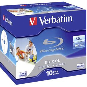 Verbatim 1x10 BD-R Blu-Ray 50GB 6x Speed printable Jewel Case