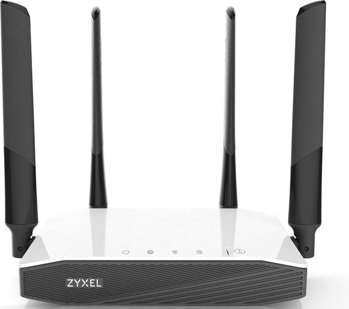 Zyxel NBG6604 Dual-band (2.4 GHz / 5 GHz) Gigabit Ethernet, Wit draadloze router - Zwart