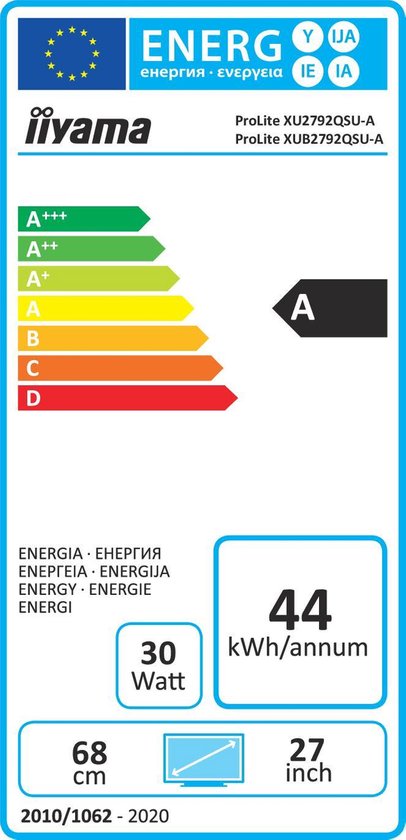 iiyama ProLite XUB2792QSU-W1 - WQHD IPS Monitor