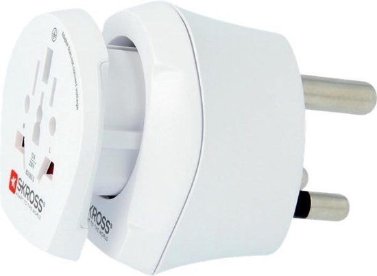 Skross Reisadapter Combo - Wereld-naar-Zuid-Afrika Geaard