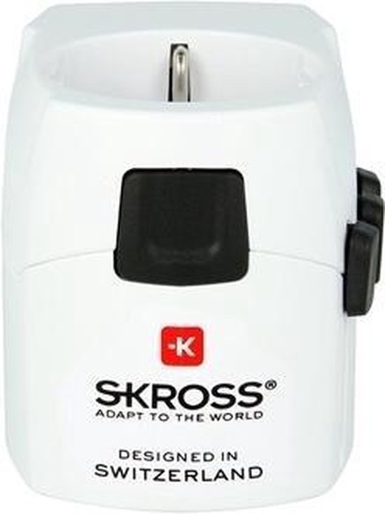 Skross Reisadapter Wereld PRO+ USB Geaard