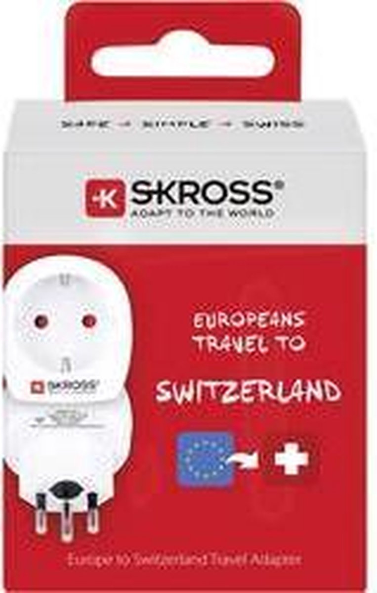 Skross | Travel Adapter | Europe-to-Switzerland Earthed