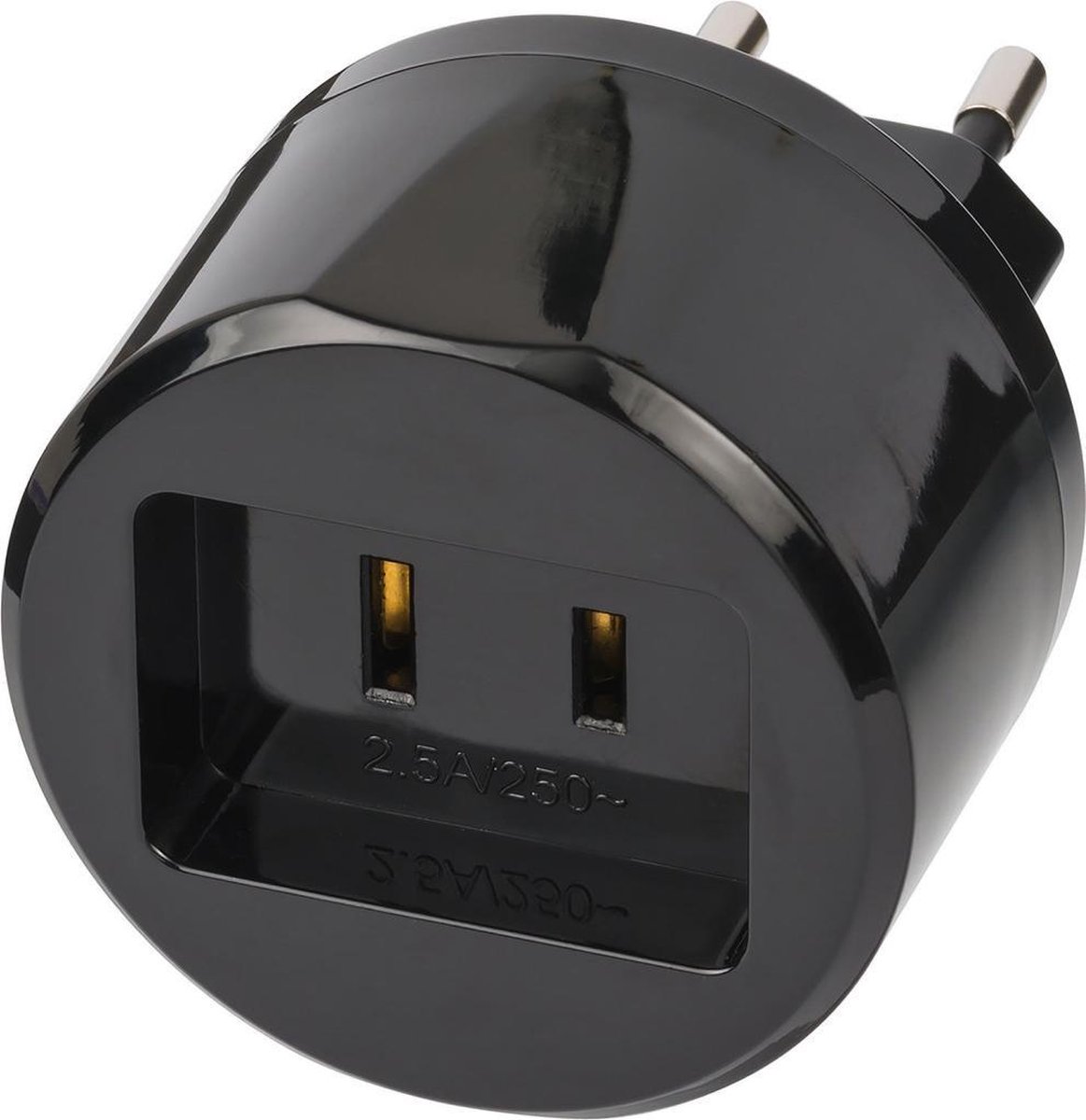 Brennenstuhl 1508500010 Type A Type C (Europlug) netstekker adapter - Zwart