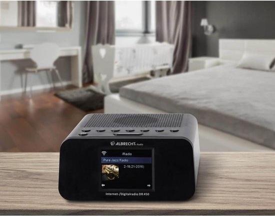 Albrecht DR 450 Klok Digitaal radio - Zwart