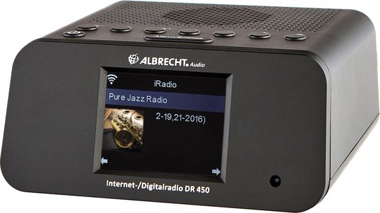 Albrecht DR 450 Klok Digitaal radio - Zwart