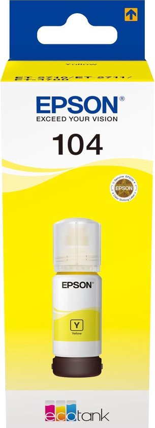 Epson 104 Inktflesje - Geel