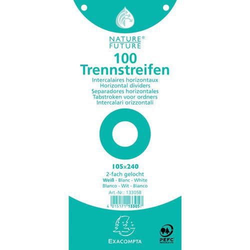 Exacompta Tabstrook 100 st. horizontale perforatie 180g