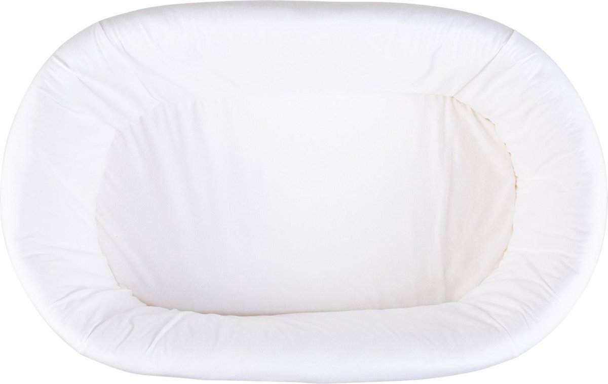 Childhome - Cuna Ratán 90 X 70 + Colchón + Funda Blanco Roto + Balancines