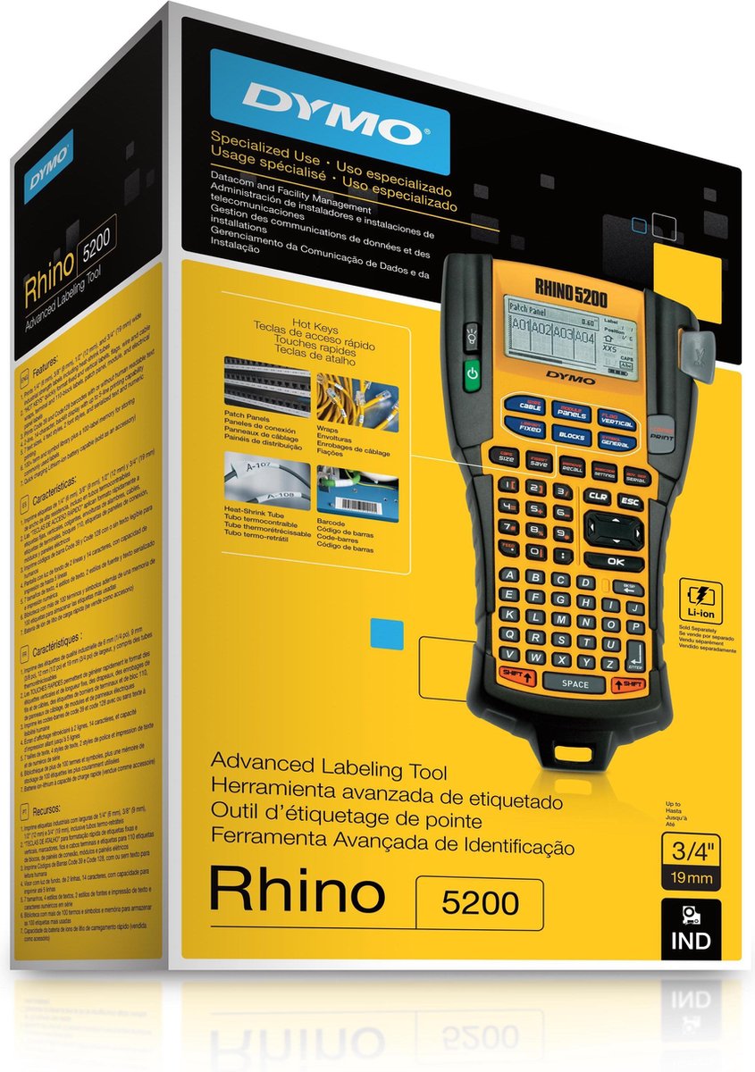 Dymo RHINO 5200 Thermo transfer labelprinter