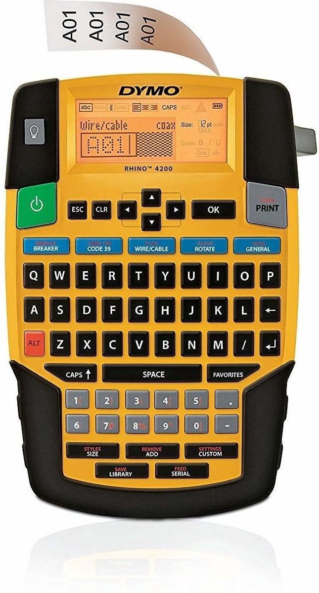 Dymo Rhino 4200 labelprinter Thermo transfer Draadloos