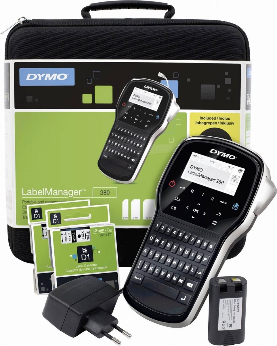 Dymo LabelManager 280 Kit labelprinter Thermo transfer Bedraad