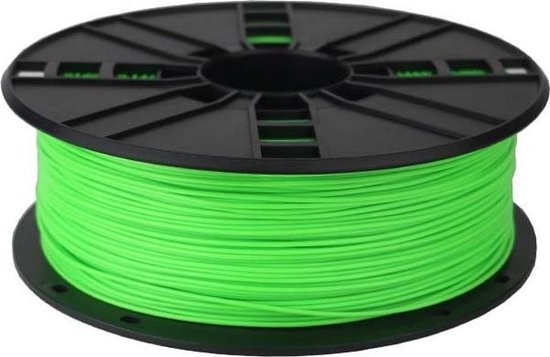 Gembird 3DP-PLA1.75-01-FG Polymelkzuur Fluorescent green 1000g 3D-printmateriaal