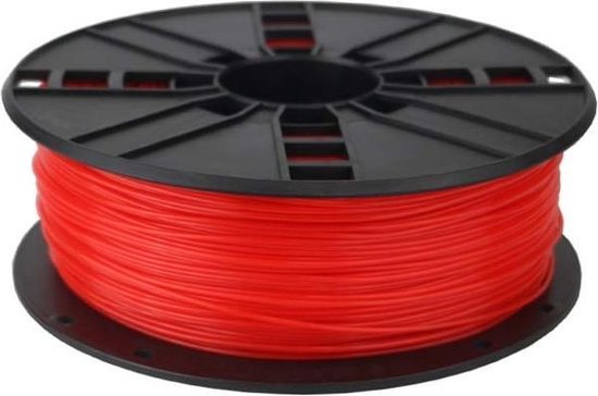 Gembird 3DP-PLA1.75-01-FR Polymelkzuur Fluorescent red 1000g 3D-printmateriaal