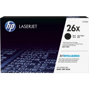 HP 26X High Yield Black Original LaserJet Toner Cartridge - Zwart