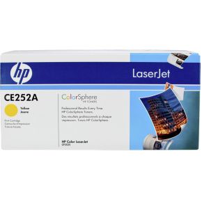 HP Toner Color Laser CP3525/CM3530 gelb CE252A - Geel