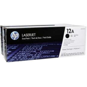 HP Toner Q 2612 AD A 12 dubbelpak - Zwart