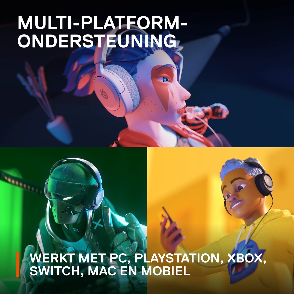 Steelseries Arctis Nova 1 Gaming Headset - Wit