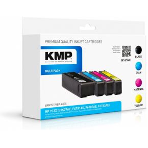 Kmp 1752,4005 tonercartridge Compatible, Cyaan, Magenta, Geel Multipack 4 stuk(s) - Zwart