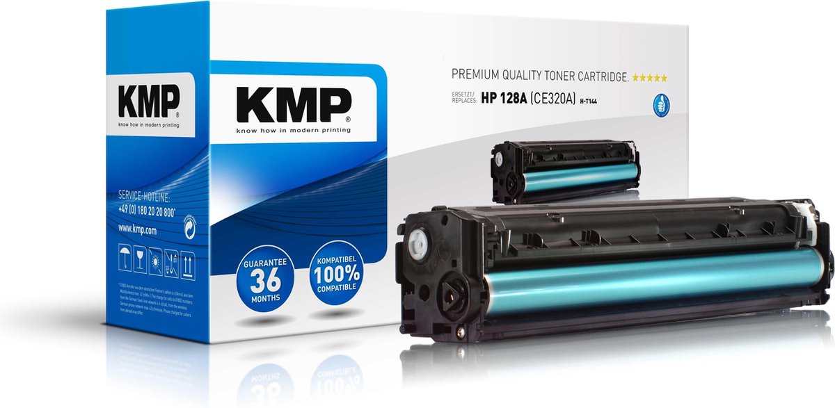 Kmp H-T144 Toner zwart compatibel met HP CE 320 A