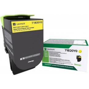 Lexmark 71B20Y0 Lasertoner 2300pagina's toners & lasercartridge - Geel