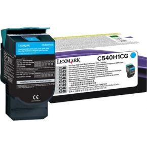 Lexmark C54x, X54x 2K cyaan retourprogr. tonercartr.