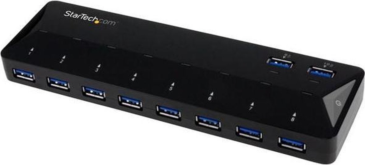 Startech 10-Port USB 3.0 Hub w/ Charge/Sync Ports - Zwart