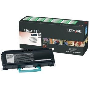 Lexmark E260, E360, E460 3,5 K retourprogr. tonercartr. - Zwart