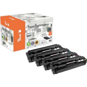 Peach PT1108 tonercartridge Compatibel, Cyaan, Magenta, Geel Multipack 4 stuk(s) - Negro