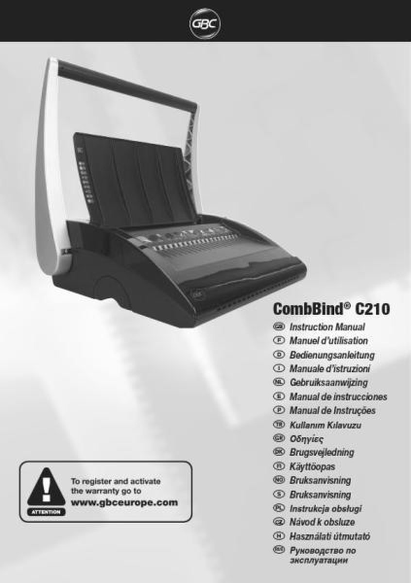 GBC Inbindmachine Combbind C210