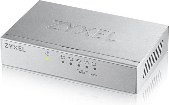 Zyxel 5-Port Desktop Gigabit Ethernet Switch - metal housing