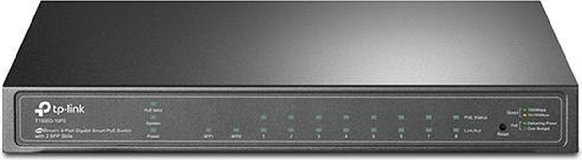 Tp-link T1500G-10PS(TL-SG2210P) Managed L2/L4 Gigabit Ethernet (10/100/1000) Power over Ethernet (PoE) - Negro