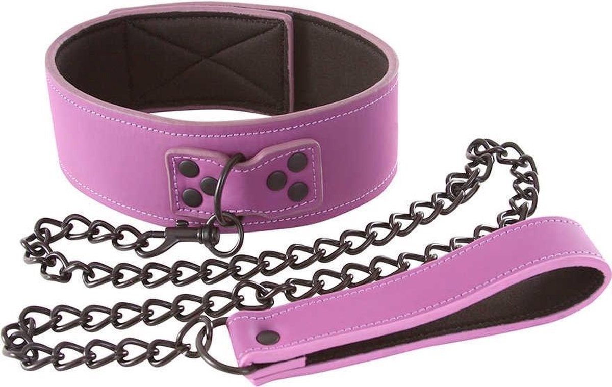 NS Novelties Lust Bondage halsband paars