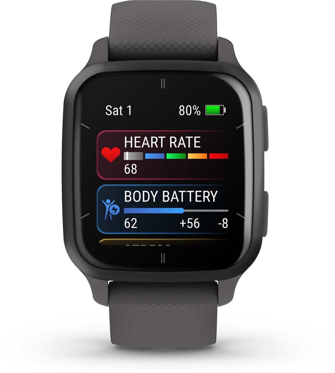 Garmin Venu Sq 2 Shadow Gray/slate - Zwart