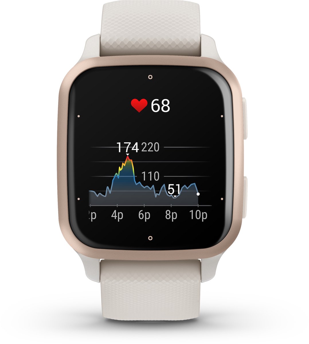 Garmin Venu Sq 2 Music Ivory/peach Gold