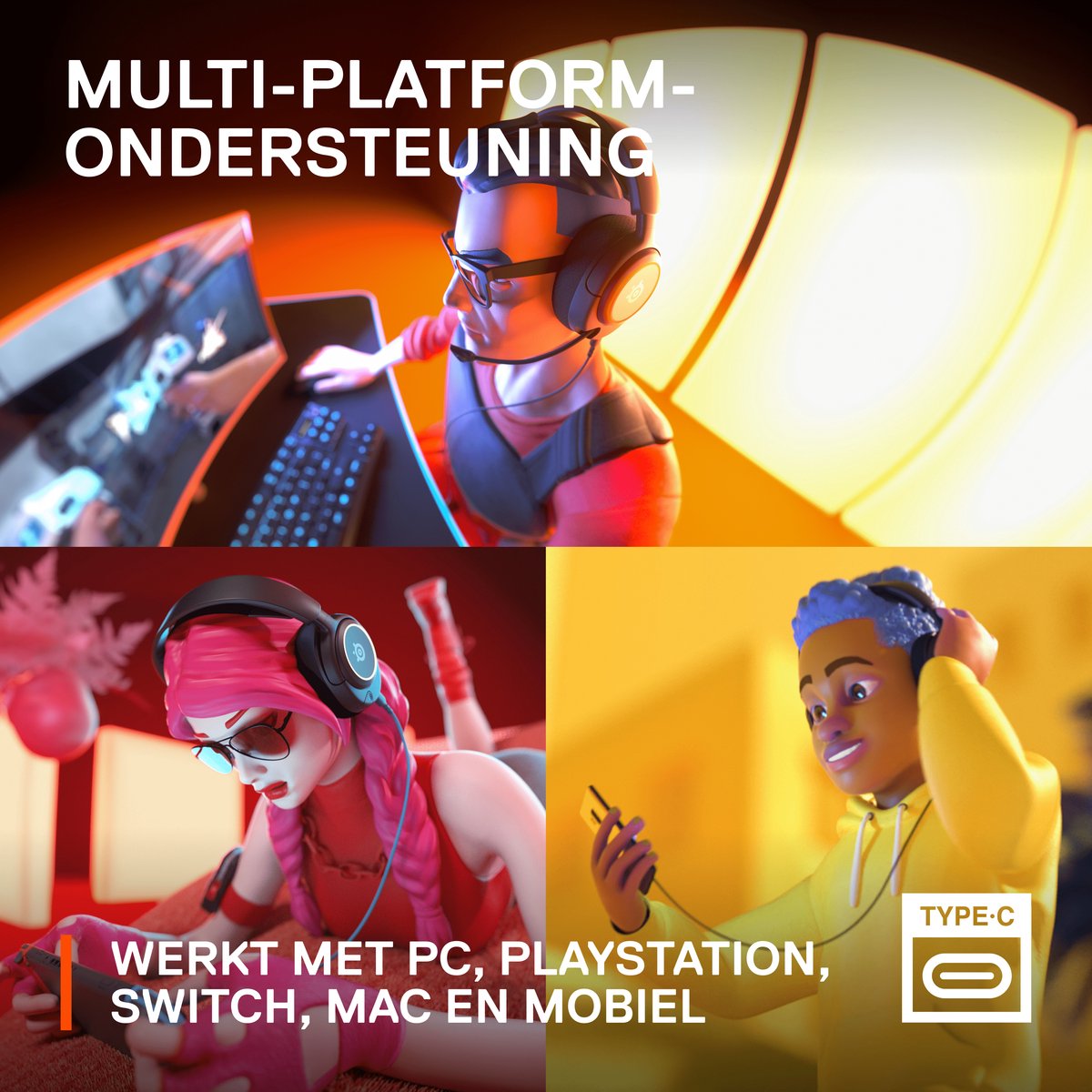 Steelseries Arctis Nova 3 Gaming Headset - Zwart