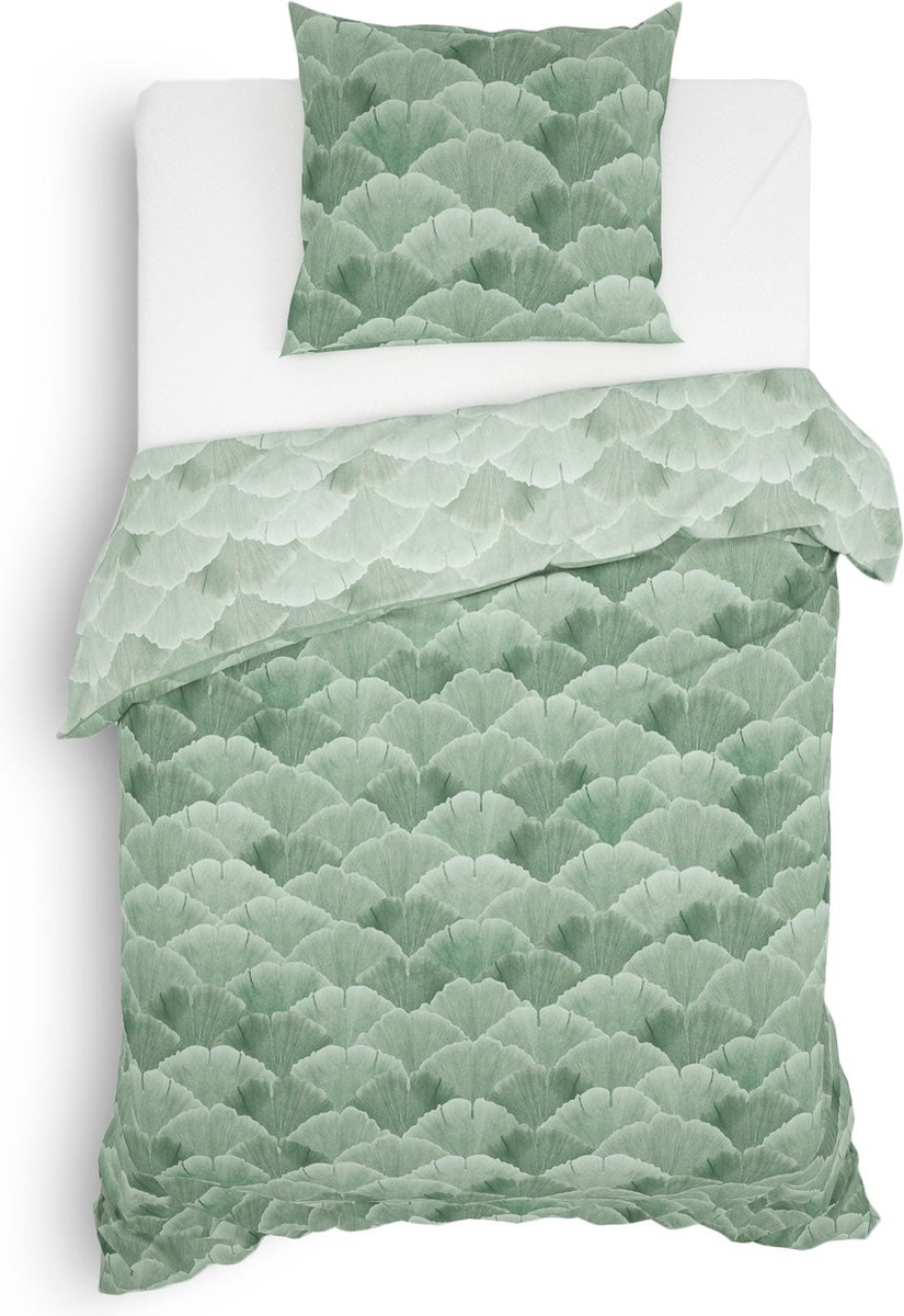Heckett & Lane Dekbedovertrek Danilo - 140 x 200/220 cm - Groen