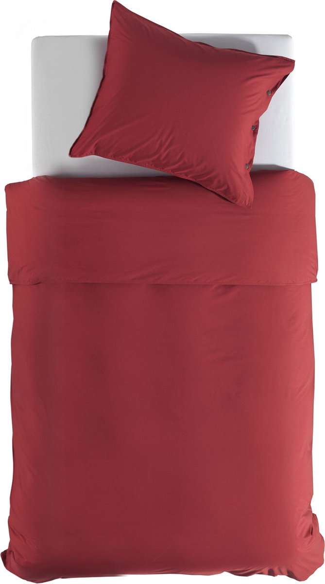 Beter Bed Dekbedovertrek Percale - 240 x 200/220 cm - Rood