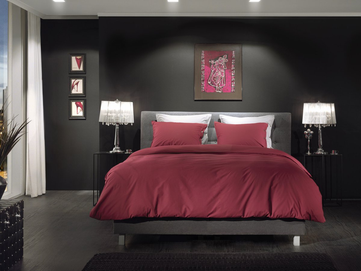 Beter Bed Dekbedovertrek Percale - 240 x 200/220 cm - Rood