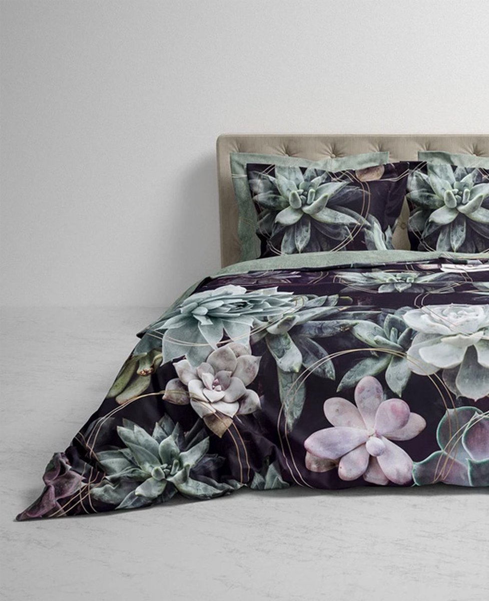 Heckett & Lane Dekbedovertrek Scott - 240 x 200/220 cm - Groen