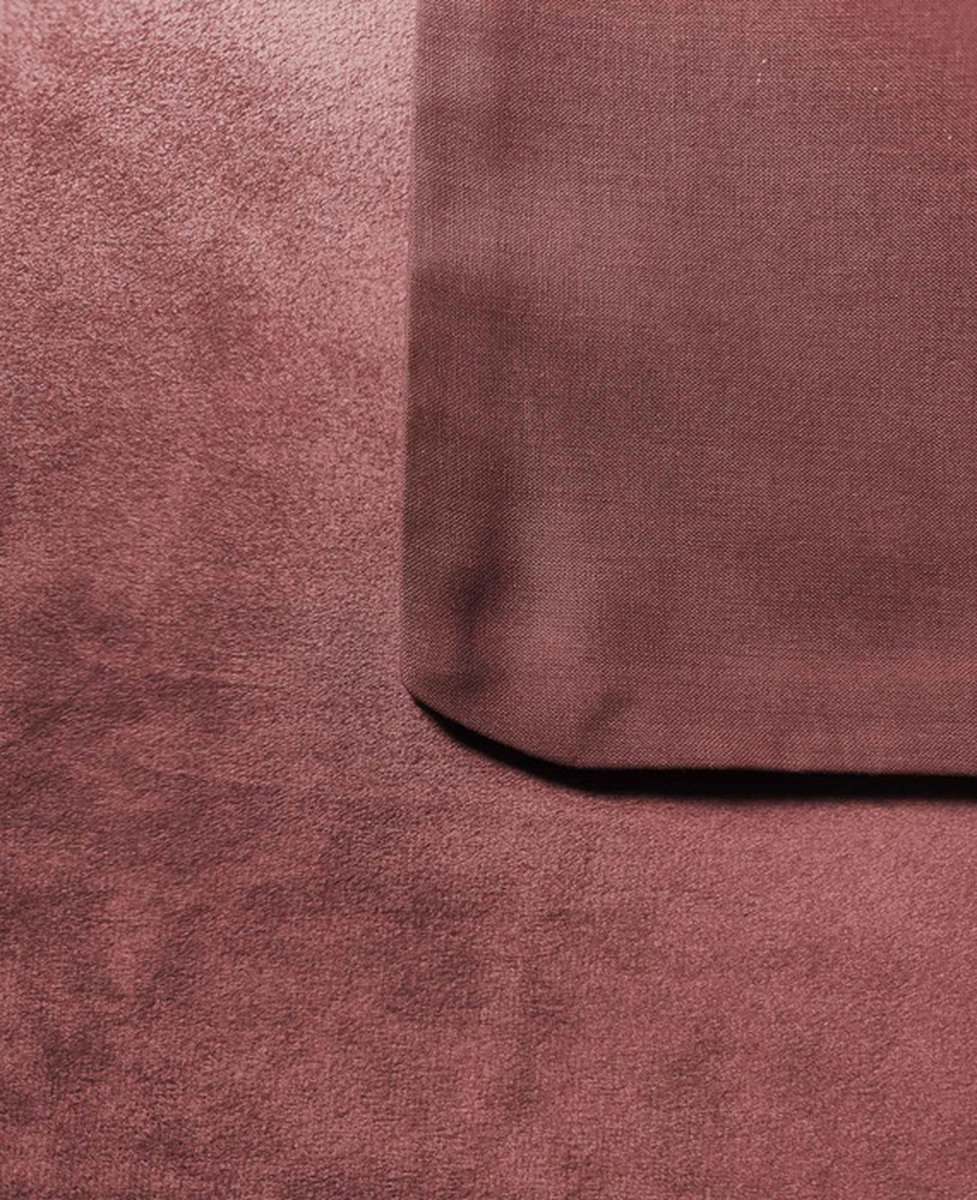 Zo Home Dekbedovertrek Velluto - 200 x 200/220 cm - Rood