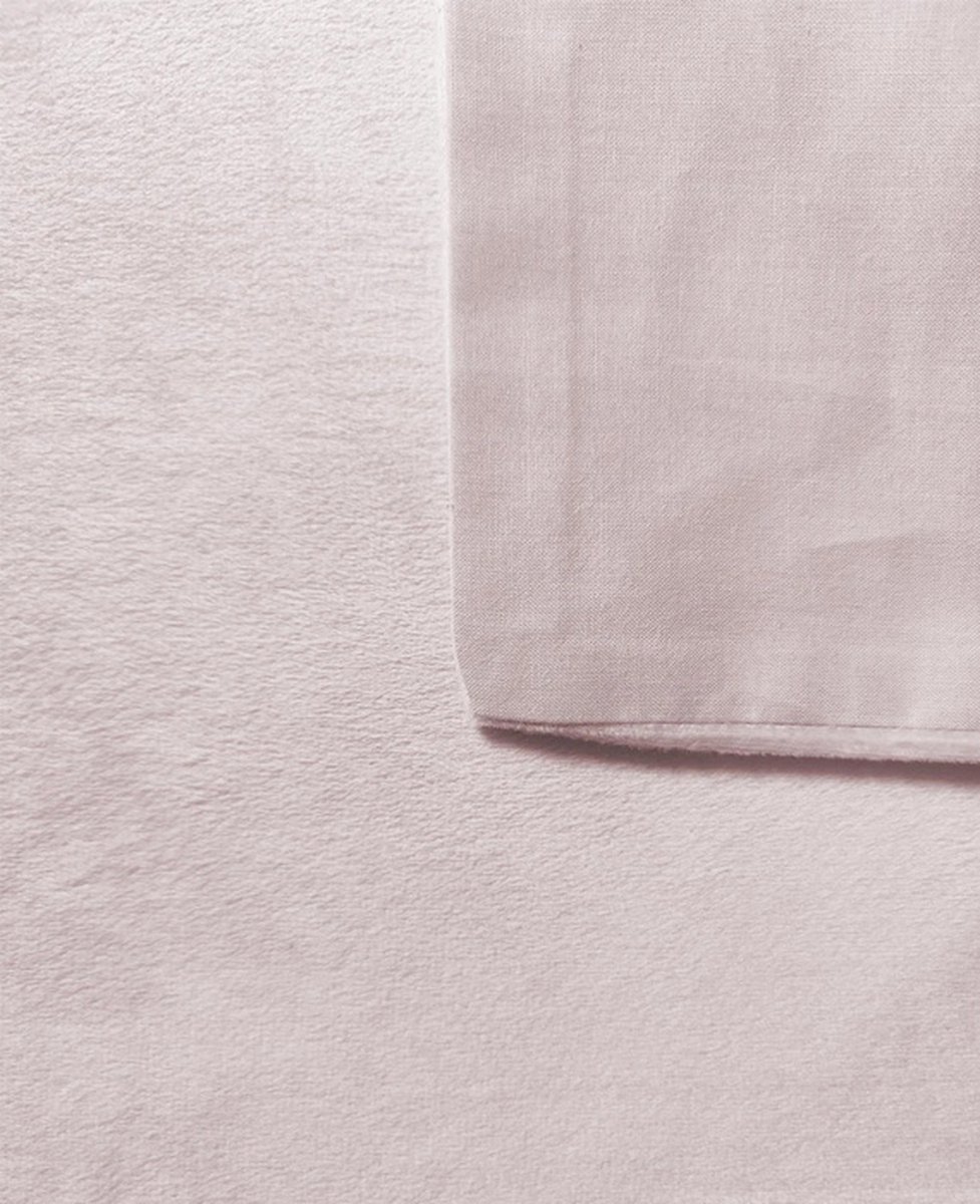 Zo Home Dekbedovertrek Velluto - 240 x 200/220 cm - Roze