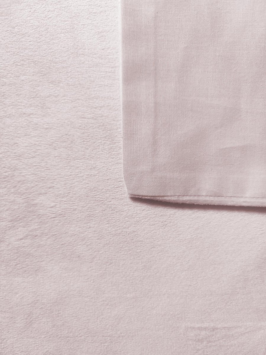 Zo Home Dekbedovertrek Velluto - 240 x 200/220 cm - Roze