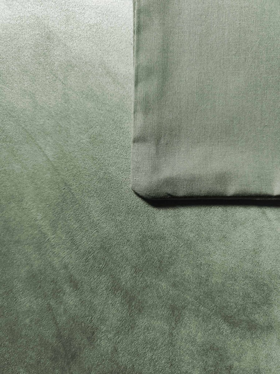 Zo Home Dekbedovertrek Velluto - 140 x 200/220 cm - Groen