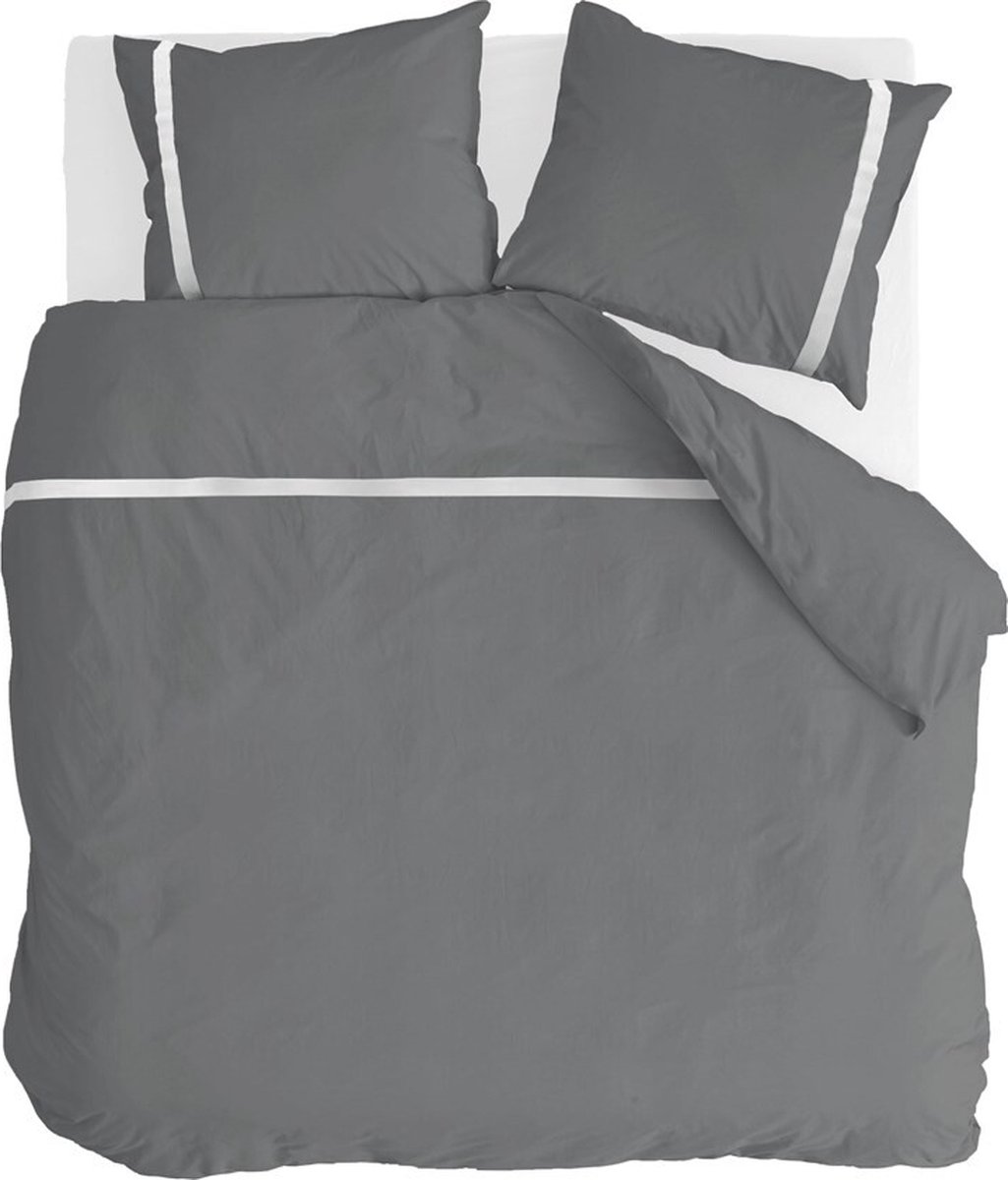 Walra Dekbedovertrek Timeless Chic - 240 x 200/220 cm - antraciet