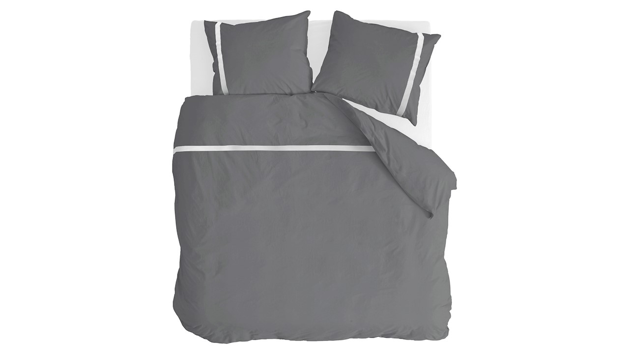 Walra Dekbedovertrek Timeless Chic - 200 x 200/220 cm - antraciet
